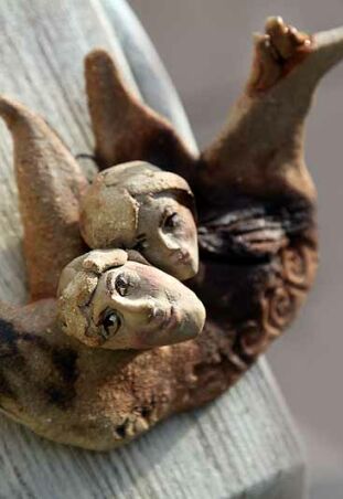 ANIELSKIE GŁÓWKI Z PTASZKAMI