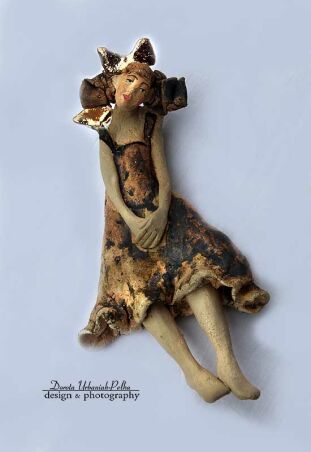 ROMANTIC ZE ZŁOTĄ KOKARDĄ - ANIOŁ SZAMOTOWY