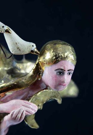 ANIOŁ TURMALINOWY Z KSIĘŻYCEM