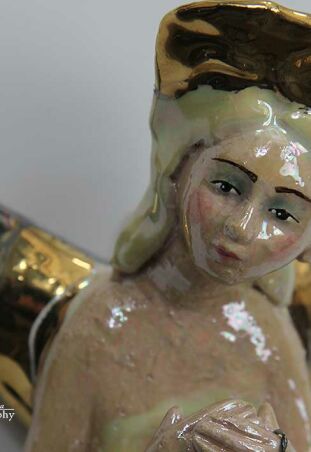 ANIOŁ TURMALINOWY ZE ZŁOTĄ KLATKĄ