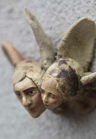 GŁÓWKI ANIELSKIE NA ŚCIANĘ 