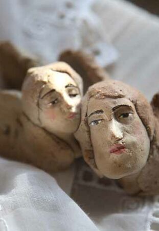 GŁÓWKI ANIELSKIE NA ŚCIANĘ 