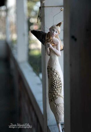 ANIOŁ TURMALINOWY - PTASZNIK ZE ZŁOTYM KSIĘŻYCEM