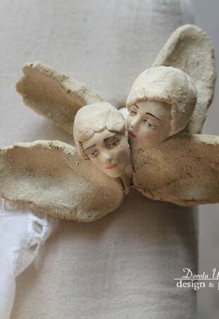 GŁÓWKI ANIELSKIE NA ŚCIANĘ 