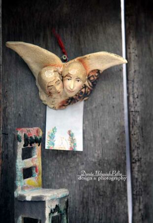 GŁÓWKI ANIELSKIE NA ŚCIANĘ  