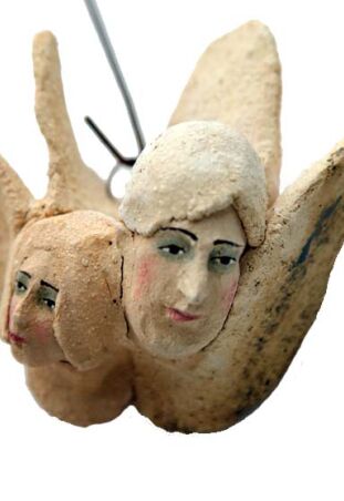 GŁÓWKI ANIELSKIE PODWÓJNE  NA ŚCIANĘ 