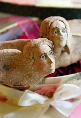 GŁÓWKI ANIELSKIE NA ŚCIANĘ 