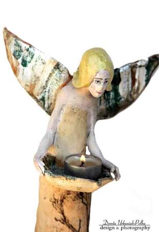 ANIOŁ TURMALINOWY - ŚWIECZNIK