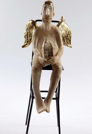 LASERUNKOWY ANIOŁ USADOWIONY