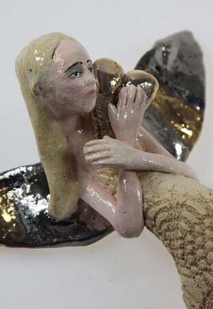 ANIOŁ TURMALINOWY ZE ZŁOTYM SERCEM