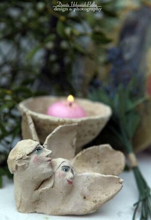 GŁÓWKI ANIELSKIE PODWÓJNE  NA ŚCIANĘ