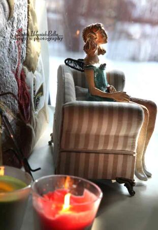 ANIOŁ SZAMOTOWY BŁĘKITNY