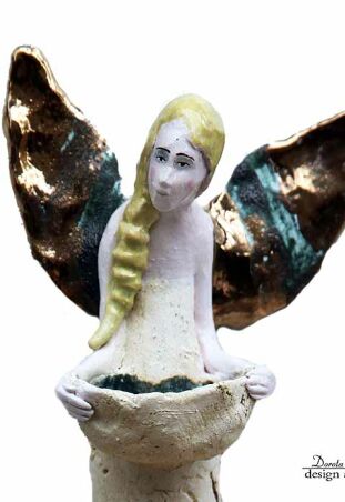 ANIOŁ-ŚWIECZNIK TURMALINOWY 