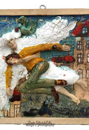 .ZAKOCHANI NAD MIASTEM WG CHAGALLA 