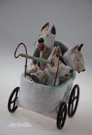 WÓZEK BIAŁY I ŁACIATY