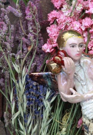 ANIOŁ  TURMALINOWY Z  SERCEM