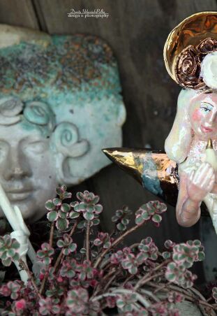 ANIOŁ  TURMALINOWY  Z PTASZKIEM