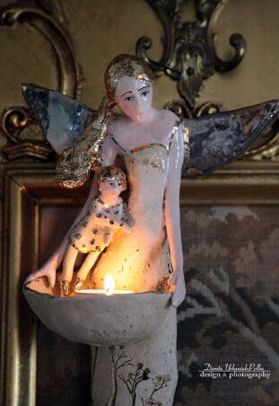 ANIOŁ  ŚWIECZNIK TURMALINOWY - OPIEKUN